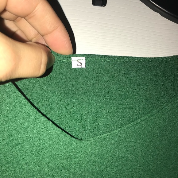 SHEIN | V-Neck Self Tie Waist Blouse - Picture 4 of 6